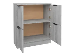 Aparador cómoda cómoda armario unidad de almacenamiento organizador cocina salón salón Sonoma 60 x 30 x 70 cm madera contrachapada gris 02_0036380