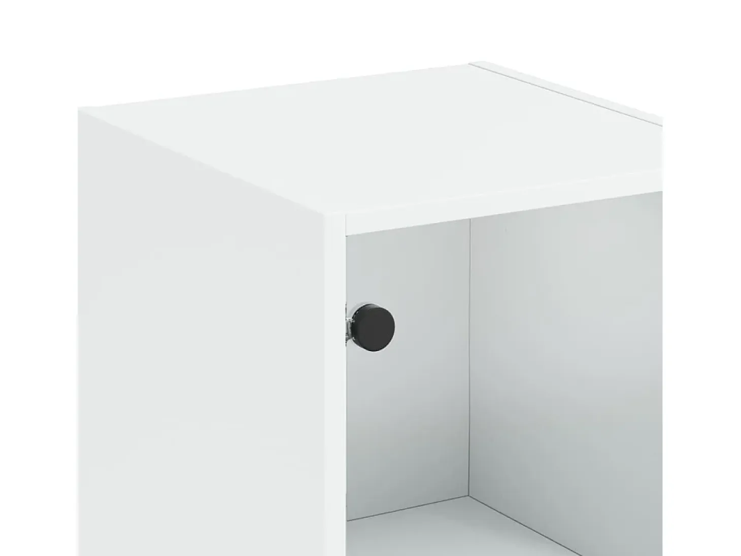 Aparador cómoda cómoda armario mueble organizador cocina salón salón con puerta de cristal 35 x 37 x 142 cm blanco 02_0030096