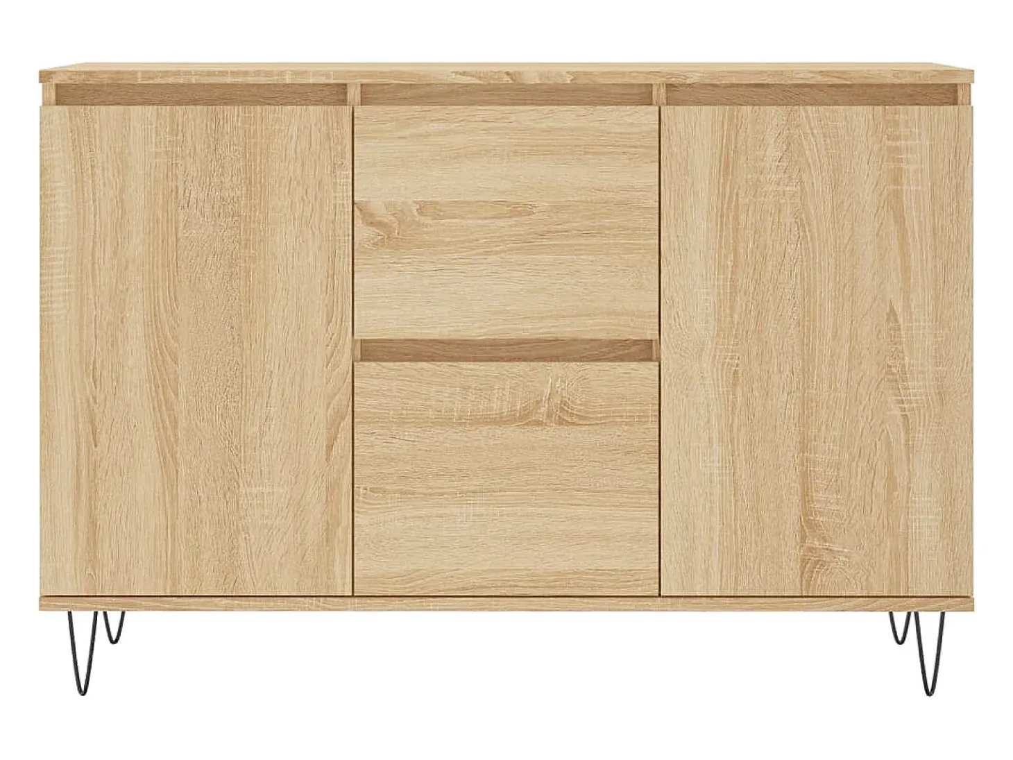 Aparador cómoda cómoda armario unidad de almacenamiento organizador cocina salón salón Sonoma 104 x 35 x 70 cm madera contrachapada marrón 02_0031485