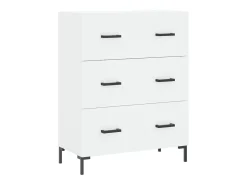 Aparador cómoda cómoda armario mueble organizador cocina salón salón alto 69,5 x 34 x 180 cm madera contrachapada blanco 02_0032555