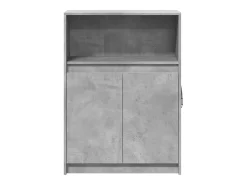 Aparador Cómoda Cómoda Armario Organizador Cocina Salón Salón con LED 72 x 34 x 100 cm Madera contrachapada Gris 02_0029805
