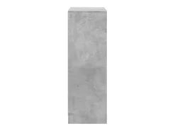 Aparador Cómoda Cómoda Armario Organizador Cocina Salón Salón con LED 72 x 34 x 100 cm Madera contrachapada Gris 02_0029805