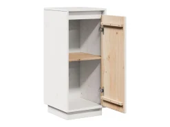 Aparador cómoda cómoda armario mueble organizador cocina salón salón 31,5 x 34 x 75 cm madera maciza de pino blanco 02_0030227