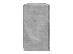 Aparador Cómoda Cómoda Armario Unidad de Almacenamiento Organizador Cocina Salón Salón con Luces LED 123 x 37 x 67 cm Gris 02_0029975
