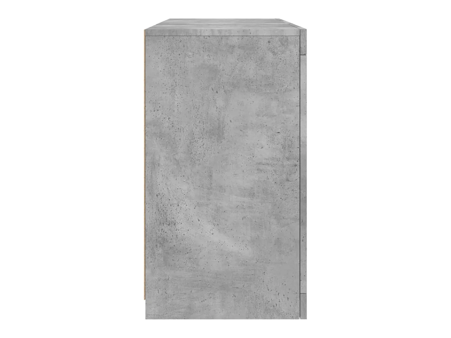 Aparador Cómoda Cómoda Armario Unidad de Almacenamiento Organizador Cocina Salón Salón con Luces LED 123 x 37 x 67 cm Gris 02_0029975