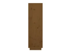 Aparador cómoda cómoda armario mueble organizador cocina salón salón alto 38 x 35 x 117 cm madera maciza de pino marrón 02_0034754