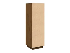 Aparador cómoda cómoda armario mueble organizador cocina salón salón alto 38 x 35 x 117 cm madera maciza de pino marrón 02_0034754