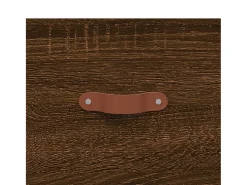 Aparador cómoda cómoda armario mueble organizador cocina salón salón alto 69,5 x 31 x 115 cm madera contrachapada marrón 02_0033747