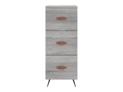 Aparador cómoda cómoda armario mueble organizador cocina salón salón alto Sonoma 34,5 x 34 x 180 cm madera contrachapada gris 02_0035333