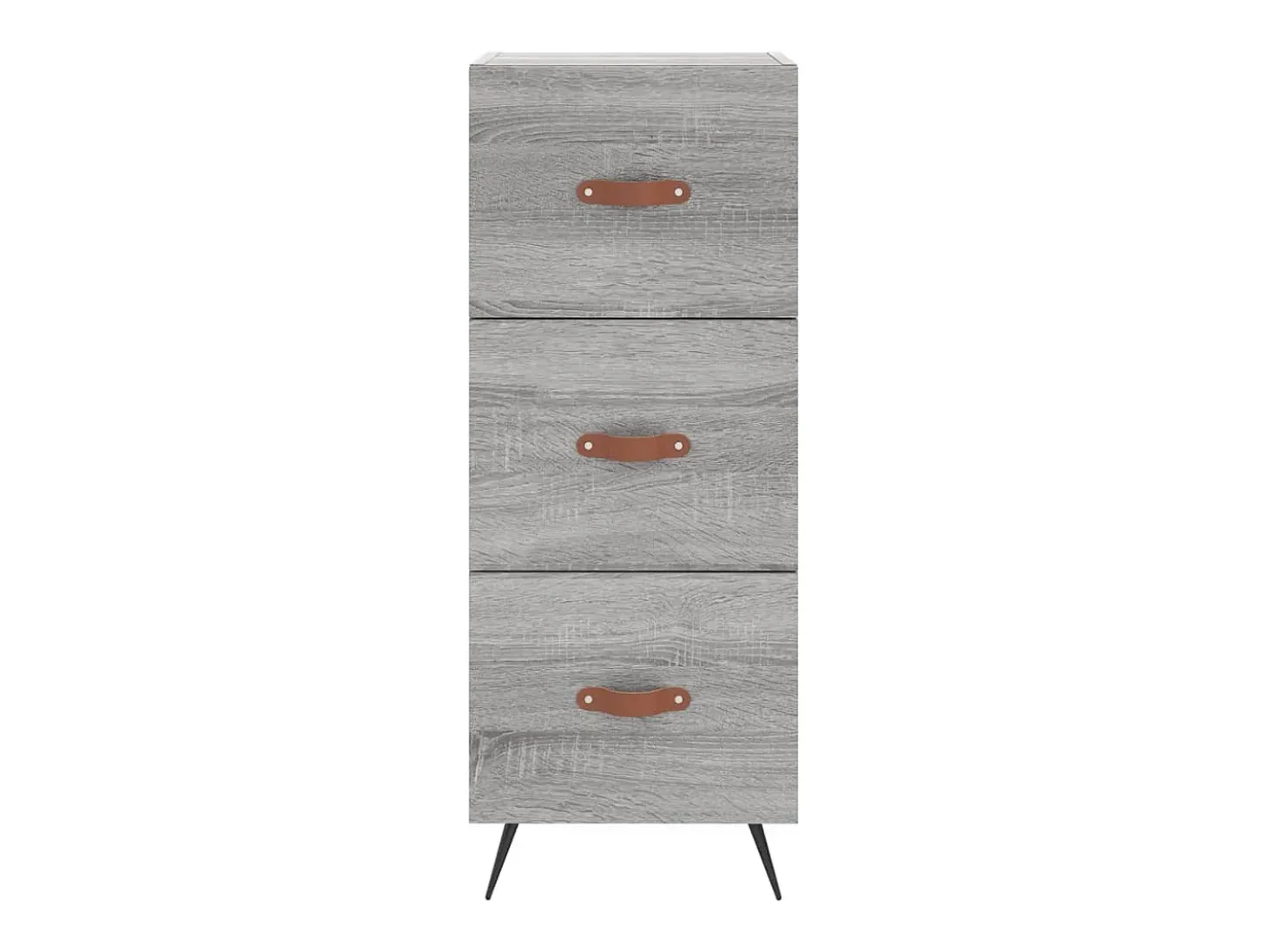 Aparador cómoda cómoda armario mueble organizador cocina salón salón alto Sonoma 34,5 x 34 x 180 cm madera contrachapada gris 02_0035333