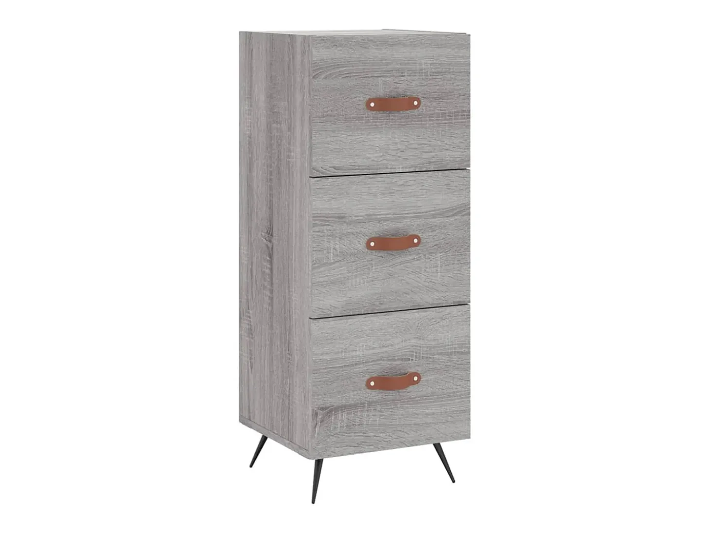 Aparador cómoda cómoda armario mueble organizador cocina salón salón alto Sonoma 34,5 x 34 x 180 cm madera contrachapada gris 02_0035333