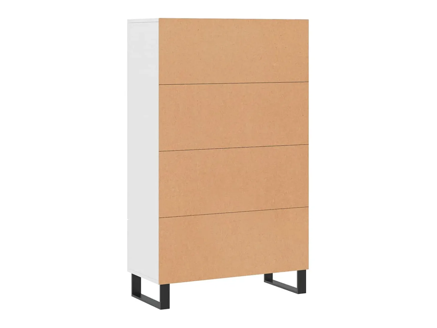 Aparador cómoda cómoda armario mueble organizador cocina salón salón alto 69,5 x 31 x 115 cm madera contrachapada blanco 02_0032502
