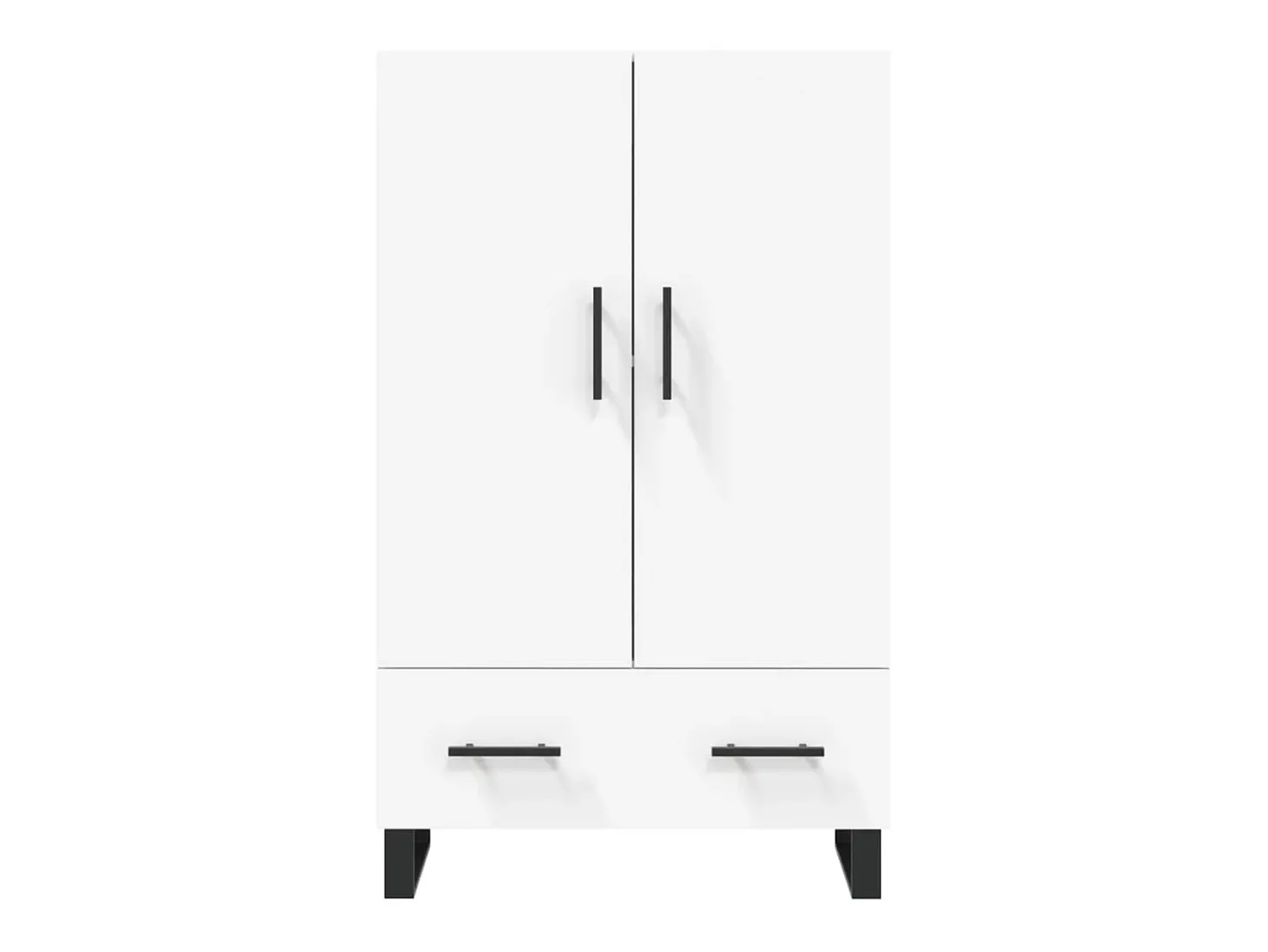 Aparador cómoda cómoda armario mueble organizador cocina salón salón alto 69,5 x 31 x 115 cm madera contrachapada blanco 02_0032502