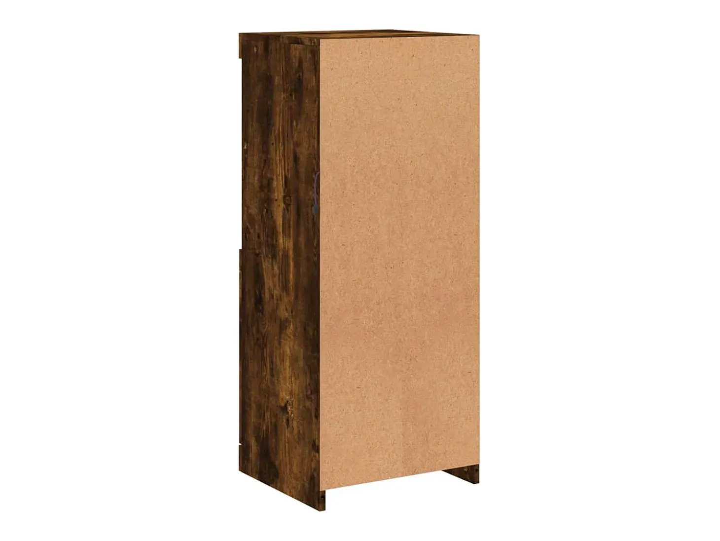 Aparador cómoda cómoda armario mueble organizador cocina salón salón con luces LED 41 x 37 x 100 cm marrón 02_0029884