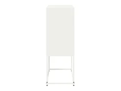 Aparador cómoda cómoda armario mueble organizador cocina salón salón alto 68,5 x 38,5 x 107 cm acero blanco 02_0032481