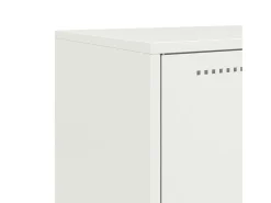 Aparador cómoda cómoda armario mueble organizador cocina salón salón alto 68,5 x 38,5 x 107 cm acero blanco 02_0032481