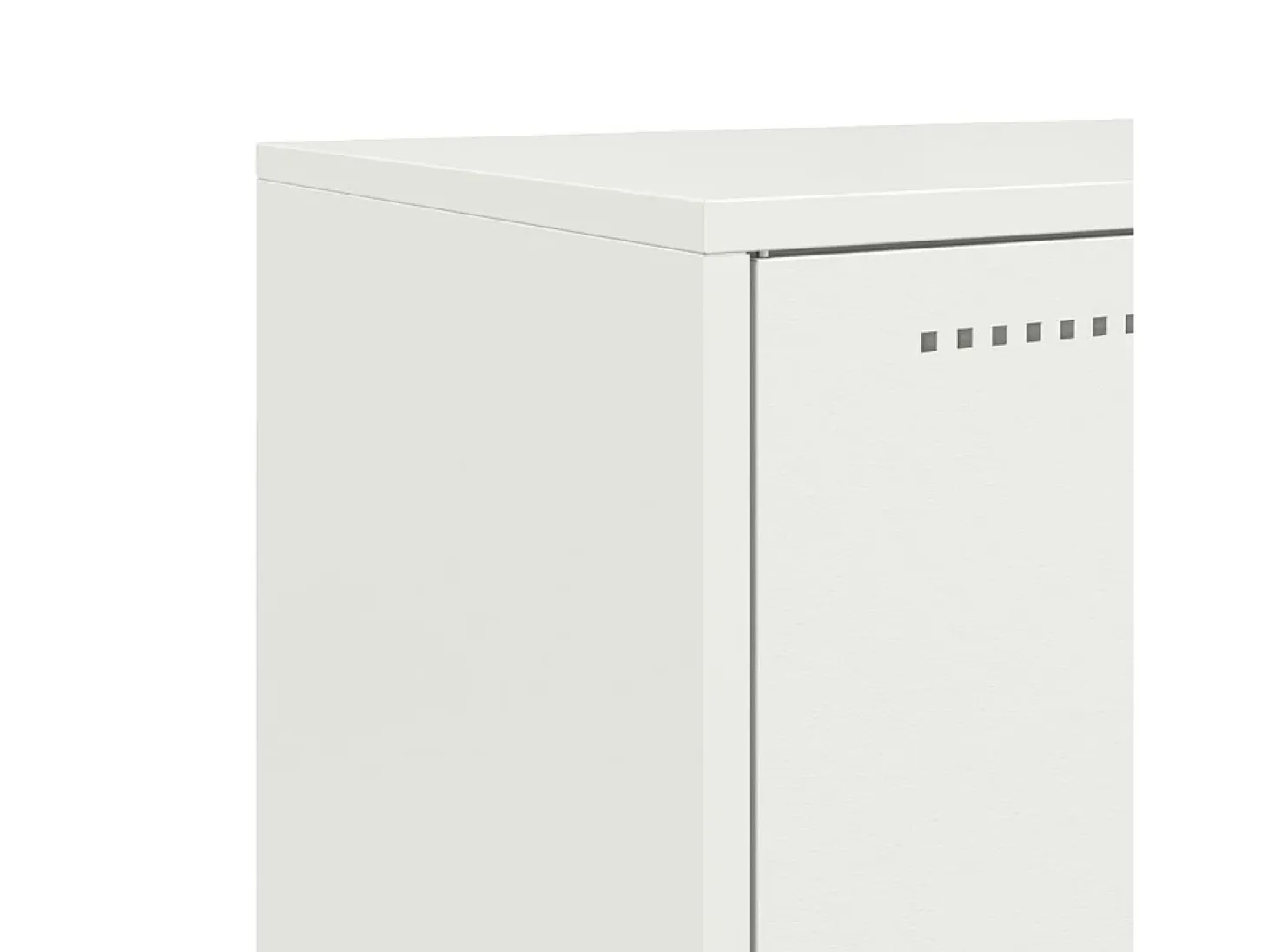 Aparador cómoda cómoda armario mueble organizador cocina salón salón alto 68,5 x 38,5 x 107 cm acero blanco 02_0032481