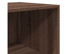Aparador cómoda cómoda armario mueble organizador cocina salón salón alto 45 x 41 x 185 cm madera contrachapada marrón 02_0033719