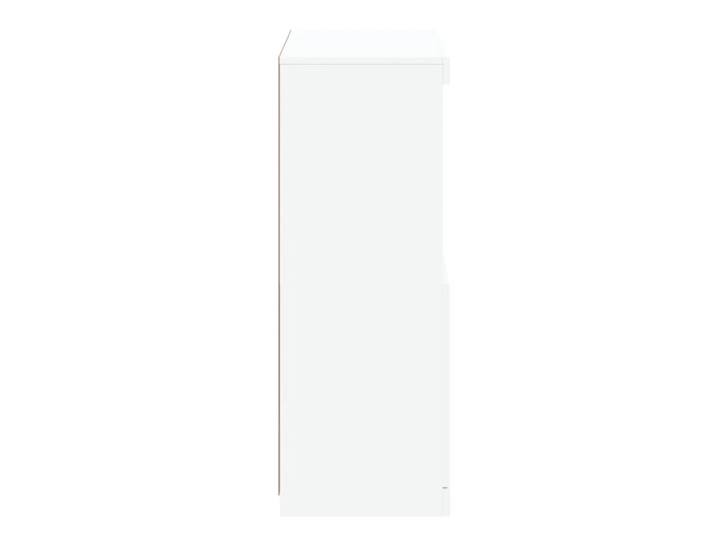 Aparador cómoda cómoda armario mueble organizador cocina salón salón con luces LED 60,5 x 37 x 100 cm blanco 02_0029854