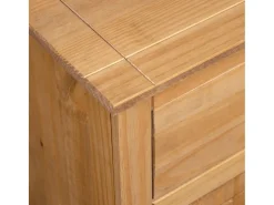 Aparador cómoda cómoda armario mueble organizador cocina salón salón 135 x 40 x 80 cm Pino macizo Surtido Panamá marrón 02_0029547