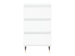 Aparador cómoda cómoda armario mueble organizador cocina salón salón 40 x 35 x 70 cm madera contrachapada blanca 02_0030299