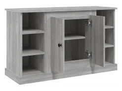 Aparador cómoda cómoda armario mueble organizador cocina salón salón Sonoma 100 x 35,5 x 60 cm madera contrachapada gris 02_0036246