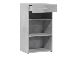 Aparador cómoda cómoda armario mueble organizador cocina salón salón 50 x 42,5 x 93 cm madera contrachapada gris 02_0031945