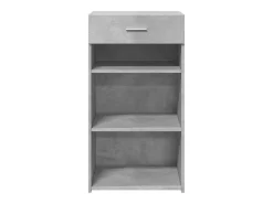 Aparador cómoda cómoda armario mueble organizador cocina salón salón 50 x 42,5 x 93 cm madera contrachapada gris 02_0031945