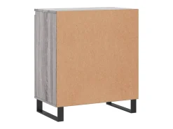 Aparador cómoda cómoda armario mueble organizador cocina salón salón Sonoma 60 x 35 x 70 cm madera contrachapada gris 02_0036415