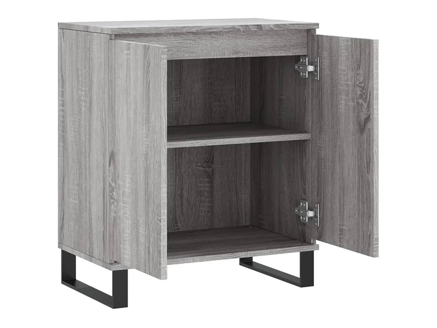 Aparador cómoda cómoda armario mueble organizador cocina salón salón Sonoma 60 x 35 x 70 cm madera contrachapada gris 02_0036415