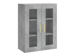 Aparador cómoda cómoda armario mueble organizador cocina salón salón alto 69,5 x 34 x 180 cm madera contrachapada gris 02_0034628