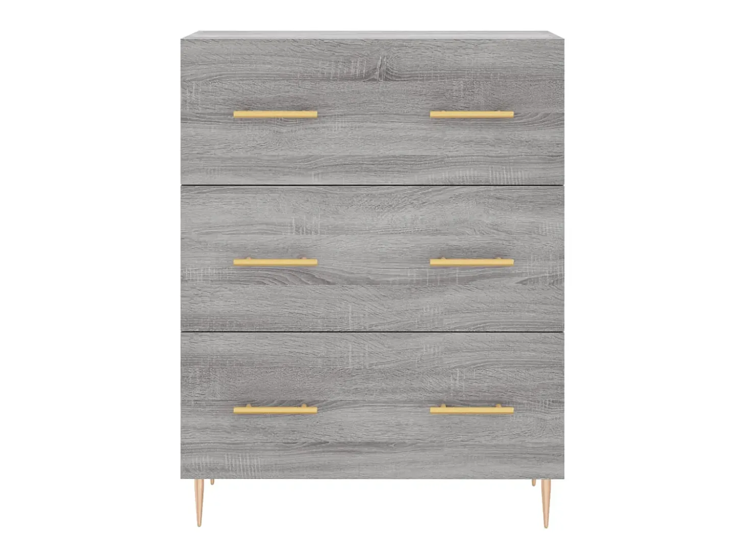 Aparador cómoda cómoda armario mueble organizador cocina salón salón alto Sonoma 69,5 x 34 x 180 cm madera contrachapada gris 02_0035499