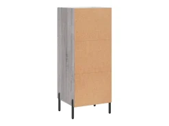 Aparador cómoda cómoda armario mueble organizador cocina salón salón Sonoma 34,5 x 34 x 90 cm madera contrachapada gris 02_0036310