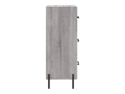 Aparador cómoda cómoda armario mueble organizador cocina salón salón Sonoma 34,5 x 34 x 90 cm madera contrachapada gris 02_0036310