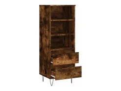 Aparador cómoda cómoda armario mueble organizador cocina salón salón alto 40 x 36 x 110 cm madera contrachapada marrón 02_0033354