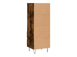 Aparador cómoda cómoda armario mueble organizador cocina salón salón alto 40 x 36 x 110 cm madera contrachapada marrón 02_0033354