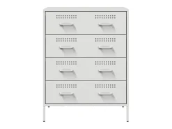 Aparador cómoda cómoda armario mueble organizador cocina salón salón 68 x 39 x 89 cm acero blanco 02_0030394