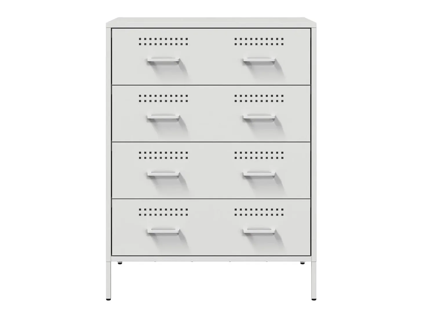 Aparador cómoda cómoda armario mueble organizador cocina salón salón 68 x 39 x 89 cm acero blanco 02_0030394