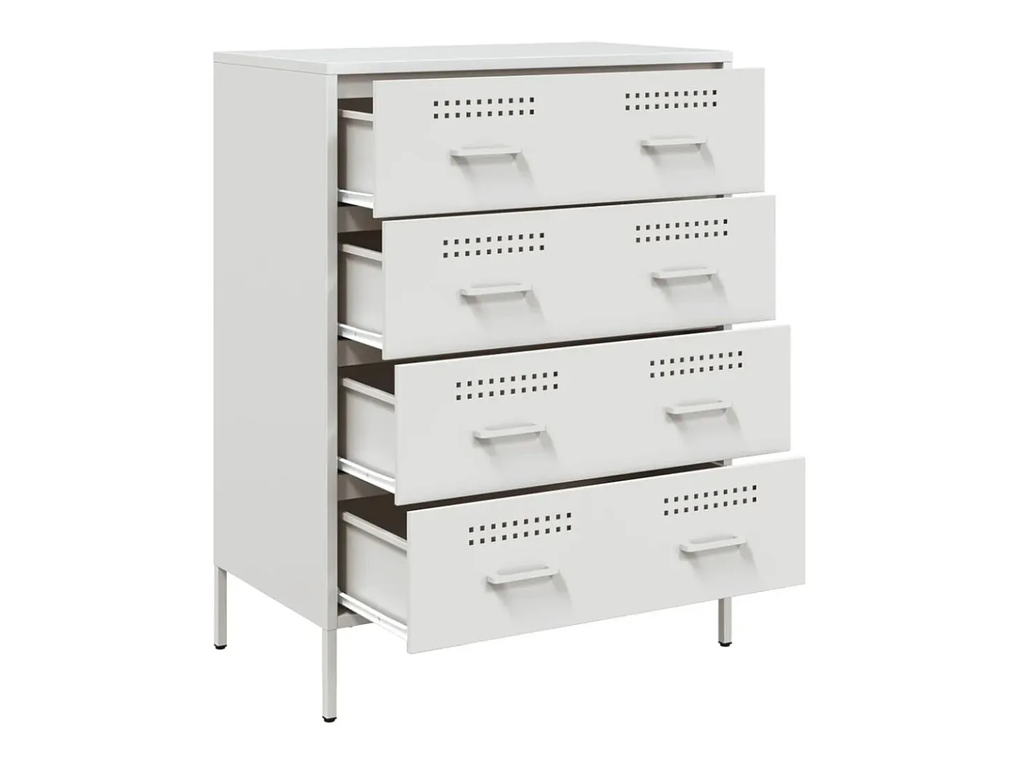 Aparador cómoda cómoda armario mueble organizador cocina salón salón 68 x 39 x 89 cm acero blanco 02_0030394