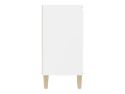 Aparador cómoda cómoda mueble mueble de almacenaje organizador cocina salón salón 101 x 35 x 70 cm madera contrachapada blanco 02_0030172