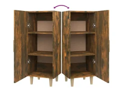 Aparador cómoda cómoda mueble mueble de almacenaje organizador cocina salón salón 34,5 x 34 x 90 cm madera contrachapada marrón 02_0030917