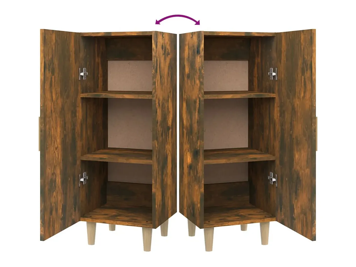 Aparador cómoda cómoda mueble mueble de almacenaje organizador cocina salón salón 34,5 x 34 x 90 cm madera contrachapada marrón 02_0030917