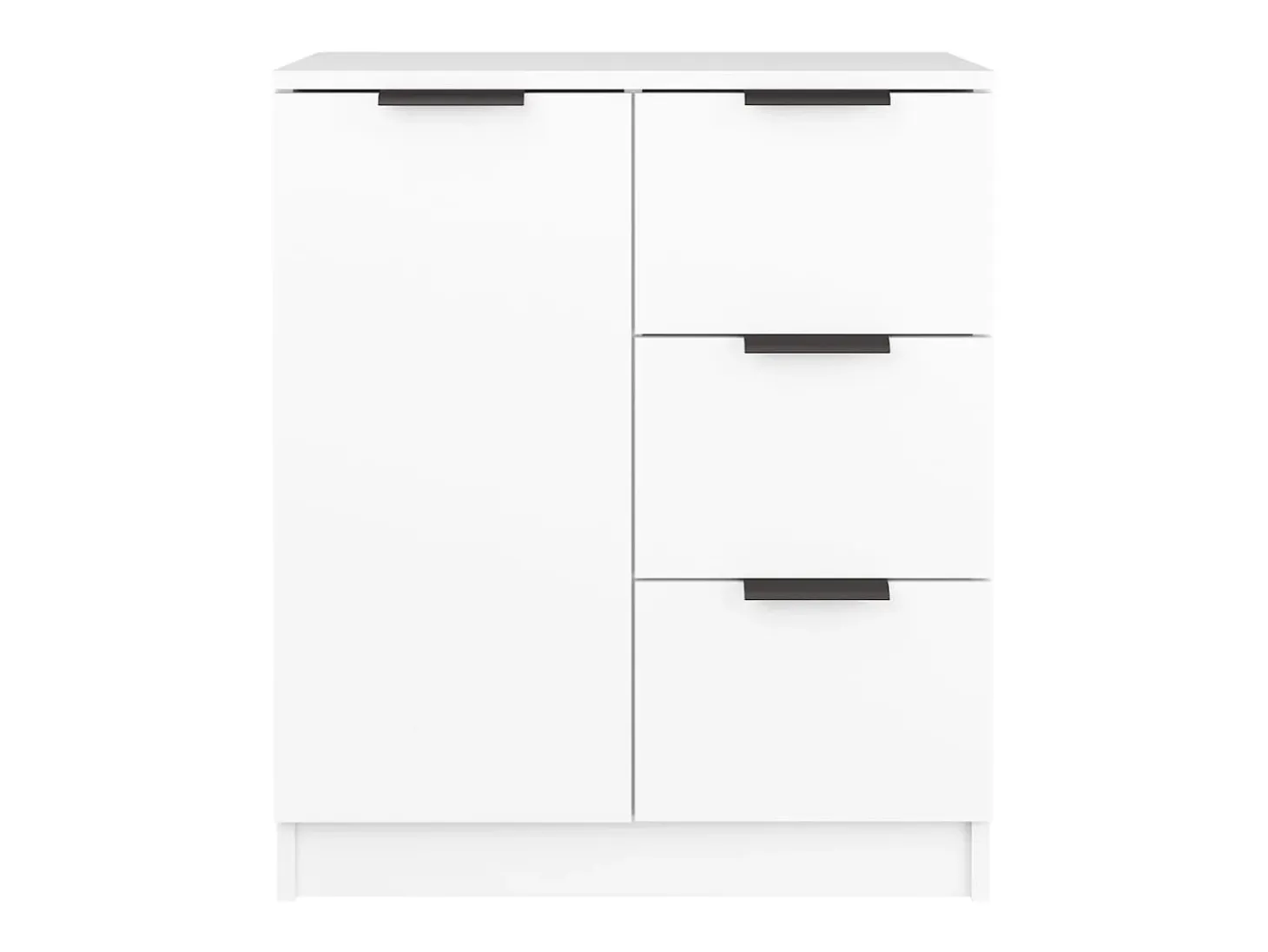 Aparador cómoda cómoda mueble mueble de almacenaje organizador cocina salón salón 60 x 30 x 70 cm madera contrachapada blanco 02_0030328