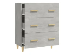 Aparador cómoda cómoda mueble mueble de almacenaje organizador cocina salón salón 70 x 34 x 90 cm madera contrachapada gris 02_0032081