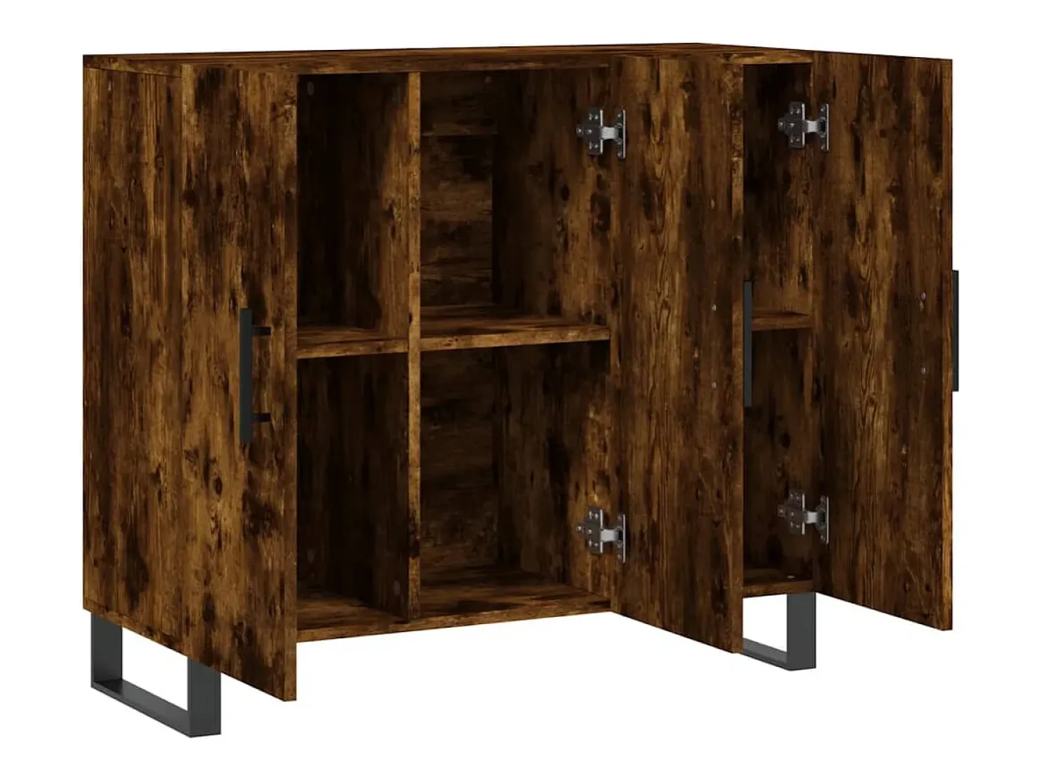 Aparador cómoda cómoda mueble mueble de almacenaje organizador cocina salón salón 90 x 34 x 80 cm madera contrachapada marrón 02_0031124