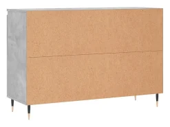 Aparador cómoda cómoda mueble mueble de almacenaje organizador cocina salón salón 104 x 35 x 70 cm madera contrachapada gris 02_0031846