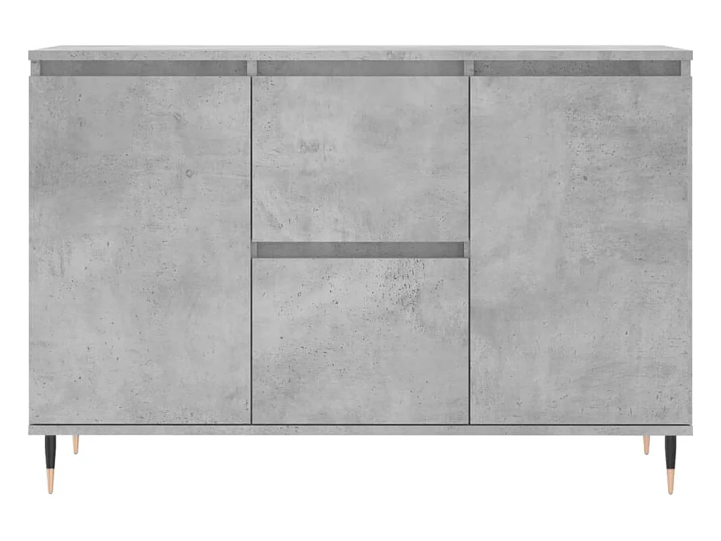 Aparador cómoda cómoda mueble mueble de almacenaje organizador cocina salón salón 104 x 35 x 70 cm madera contrachapada gris 02_0031846