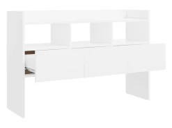 Aparador cómoda cómoda mueble mueble de almacenaje organizador cocina salón salón 105 x 30 x 70 cm madera contrachapada blanca 02_0030191