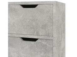 Aparador cómoda cómoda mueble mueble de almacenaje organizador cocina salón salón 90 x 30 x 72 cm madera contrachapada gris 02_0032114