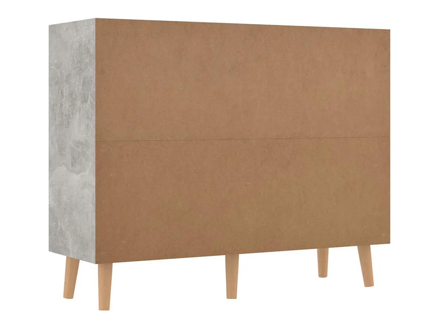 Aparador cómoda cómoda mueble mueble de almacenaje organizador cocina salón salón 90 x 30 x 72 cm madera contrachapada gris 02_0032114